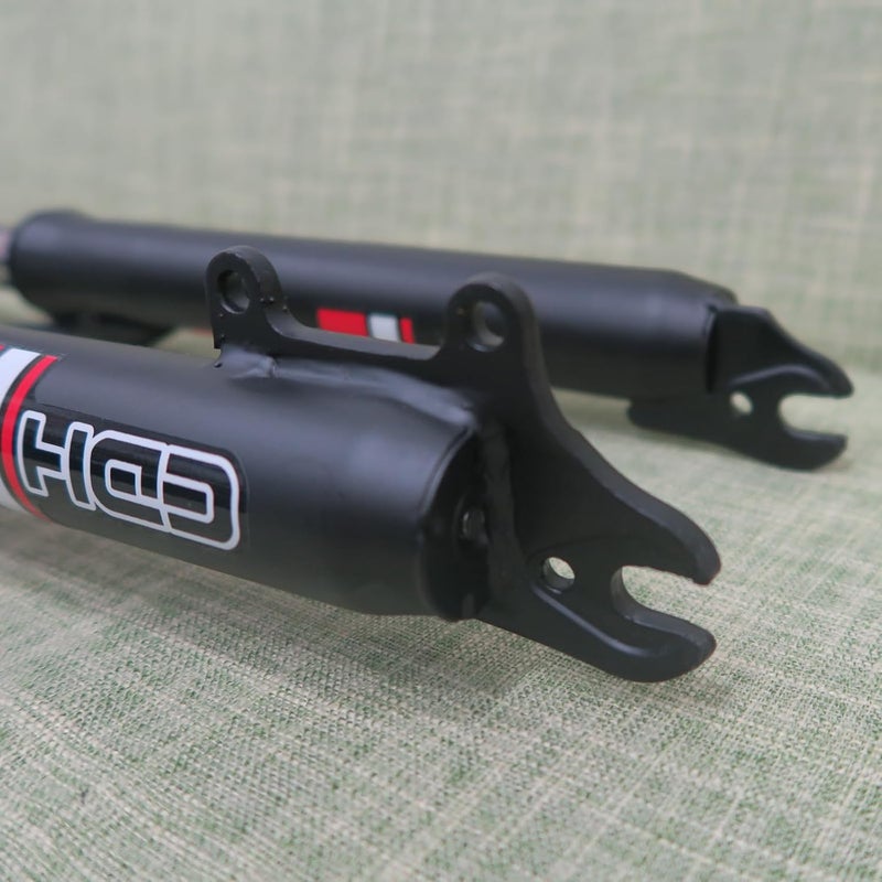 CDHPOWER 26" Suspension Fork 1" Threaded 25.4mm Straight Tube Double Shoulder Triple Tree, Disc Brake, Black, (Fork Only) - Image 3